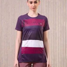 Women Colourblock Slim Fit T-Shirt-image-65