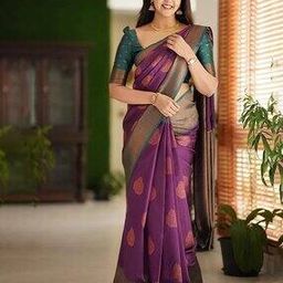 Women Banarasi Silk Kanjivaram Saree-image-18
