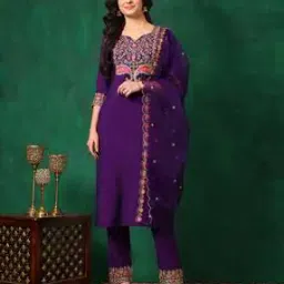 berrylicious Embroidery Straight Kurta Set-picture-3