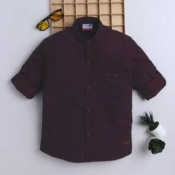 Boys Regular Fit Shirt with Full Sleeves-image-65