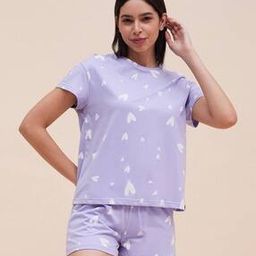 sweet dreams Women Printed Round-Neck T-shirt & Shorts Set-picture-48