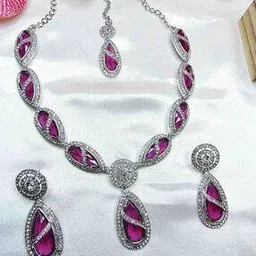 Women Necklace Earings Set-25