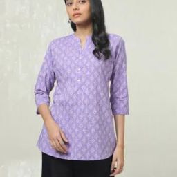 Women Floral Print Straight Tunic-image-29