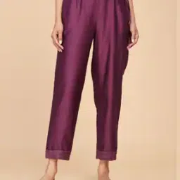 Ankle-Length Ijar Pants with Dawstring-image-9