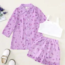Girls Graphic Shorts with Top-image-120