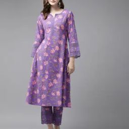 Women Printed A-line Kurta Set-31