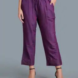 Women Flat-Front Palazzos with Elasticated Drawstring Waist-picture-16