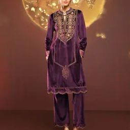 Women Embroidery Straight Kurta Set-image-52