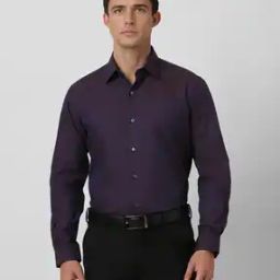 Men Shirt with Spread Collar-image-1
