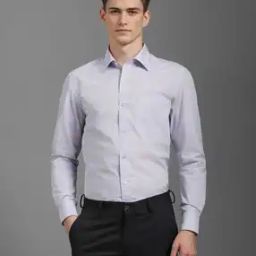 Men Shirt with Spread Collar-image-52