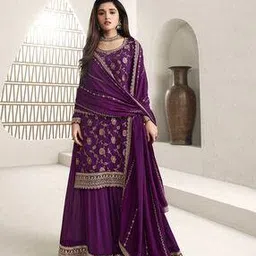seerat Women Embroidered Straight Kurta Suit Set-picture-25