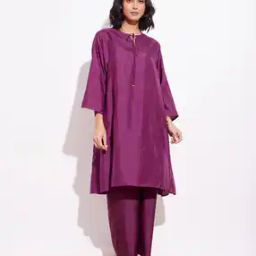 Women Round-Neck Pant-Suit Set-image-67
