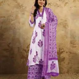 Women Flared Kurta Set-image-7