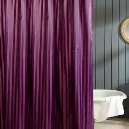 Striped Waterproof Shower Curtain-image-23