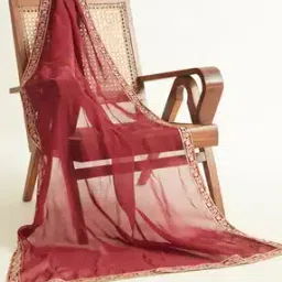 Dupatta with Lace Border-image-18