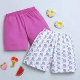 Pack of 2 Printed Shorts with Elasticated Waist-image-0