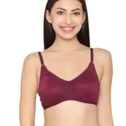 Women Solid Non-Padded Full Cup Wirefree Everyday Bra-picture-11