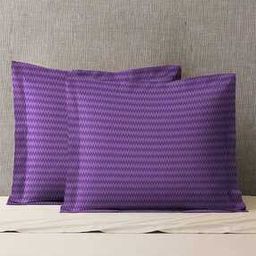 Set of 2 Chevron Print Cotton Pillow Covers-picture-29