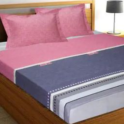 Printed Bedsheet with 2 Pillow Covers-27