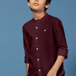 Boys Regular Fit Cotton Shirt with Patch Pocket-image-42