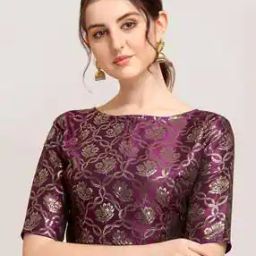 Blouse Self-design Back Open Blouse-picture-2