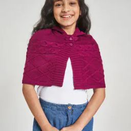 Hooded Poncho with Button Closure-picture-34