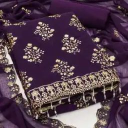 Women Embroidery Unstitched Dress Material-image-62