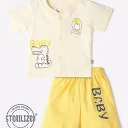 Printed Jhabla & Shorts Set-picture-49