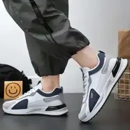 layasa Men Round-Toe Sneakers with Lace Fastenings-picture-31