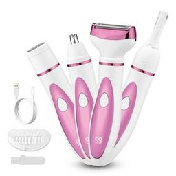Women Rechargeable Painless Electric Razor Trimmer -image-42
