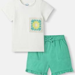 Embroidered T-Shirt & Short Sets-image-87