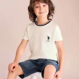 u.s. polo assn. Boys Embroidered Regular Fit Crew-Neck T-Shirt-picture-24
