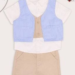 Striped 3-Piece Set with Short Sleeves-image-13
