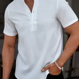 neonomad Men Regular Fit Kurta-Styled Shirt with Mandarin Collar-picture-17
