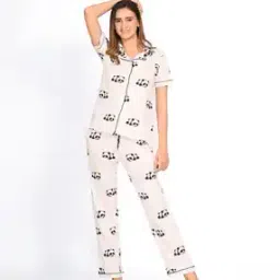 fyre rose Women Graphic Nightwear Set-picture-5