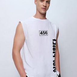 bewakoof Typographic Sleeveless Vest-picture-8