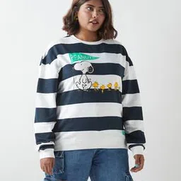 bewakoof Women Graphic Printed Oversized Plus Size Sweatshirt-picture-9
