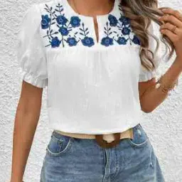 fery london Women Embroidered Regular Fit Top-picture-9