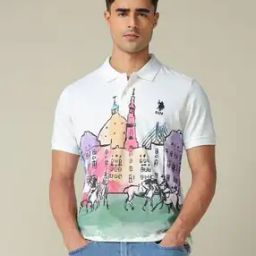 u.s. polo assn. Men Graphic Print Slim Fit Polo T-Shirt-picture-13