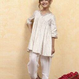 biba Girls Printed Kurta Suit Set-picture-44