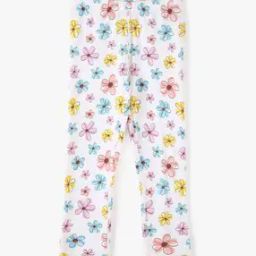 kg frendz Girls Floral Print Mid-Rise Leggings-picture-19