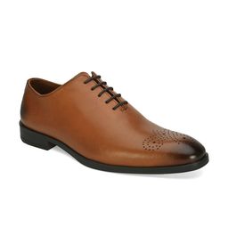San Frissco Men Perforated Genuine Leather Formal Oxfords-image-78