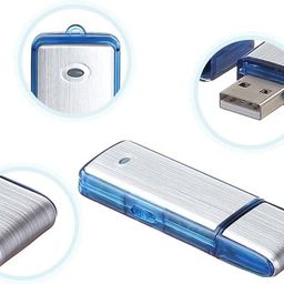 look cam RecorderGear FD50 Mini USB Flash Drive Voice Recorder 8GB Voice Activated Recorder, 25-Day Battery, Time/Date Stamp, Records While Plugged in, Dual Recording Mode Switch Digital Audio Recording Device image 5