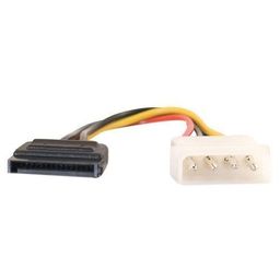 adzmozi MeshTech 4 Pin Molex to SATA Power Cable Adapter (Pack of 2), Multi-coloured image 2