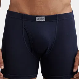 Jockey Men Navy Blue Solid Boxer Briefs - 8008-0101-DPNVY-picture-15