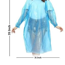 dixoty Disposable Rain Card for Emergency Use Waterproof with Smallest Pocket Size Easy to Carry & and Reusable 5 6 time wear Thin Plastic Multi Color Free Size image 4