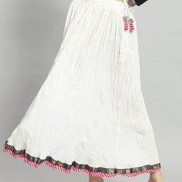 ZRI Printed Pure Cotton Flared Maxi Skirt-picture-16