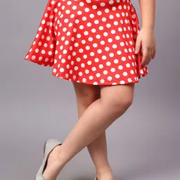 BAESD Girls Printed Flared Above Knee Length Skirt-image-13