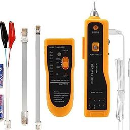 XIKKART Lan Tester with Wire Tracker, Wire Tester and Tracker, Cable Tracker, RJ11 RJ45 Line Finder Cable Tester for Network LAN Ethernet Cable Collation, Phone Telephone Line Test Wire Tracer image 1