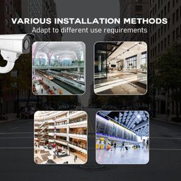 3rd i J-Type Wall & Ceiling Mounting Bracket 25 Cm CCTV Bullet & Dome Camera, 90 Degree Tilt Adjustable for Indoor & Outdoor Usage, Compatible with 1MP to 12MP Resolution Camera image 5